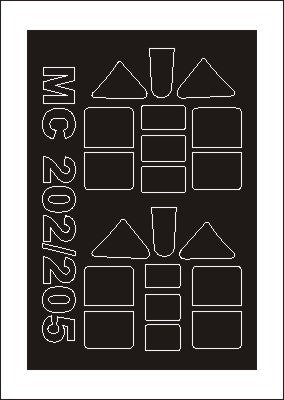 モンテックス SM32081 1/32 マッキ MC-202/205(PCM用) ミニマスク