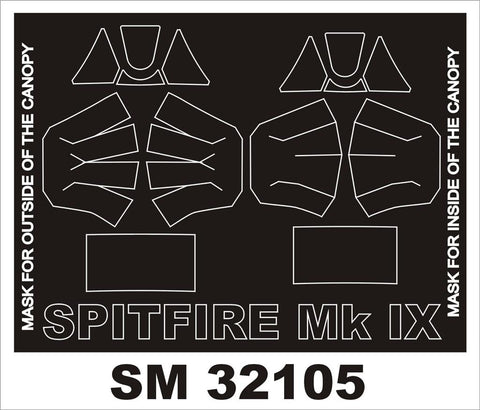モンテックス SM32105 1/32 スピットファイア IX(タミヤ用) ミニマスク
