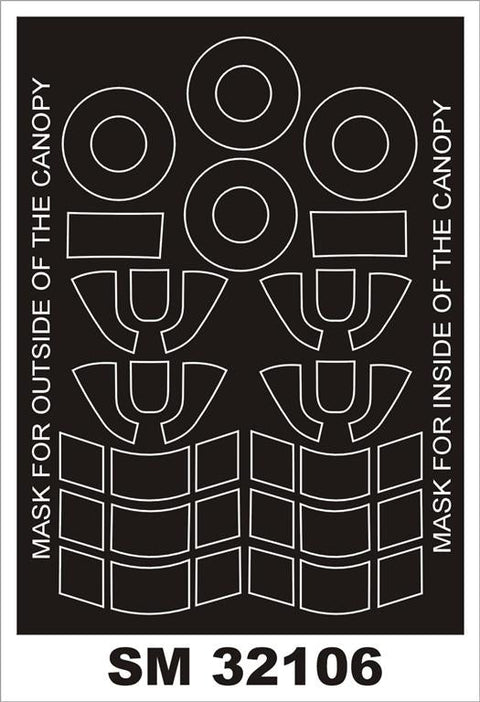 モンテックス SM32106 1/32 ハリケーン I 初期型(PCM用) ミニマスク