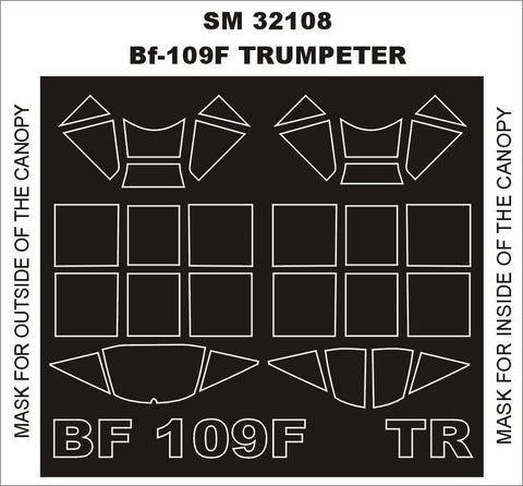モンテックス SM32108 1/32 Bf-109F (トランぺッター用) ミニマスク