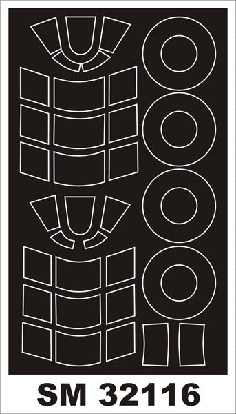 モンテックス SM32116 1/32 ハリケーン I (MET. WINGS) (PCM用) ミニマスク