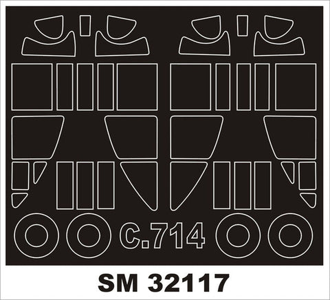 モンテックス SM32117 1/32 コードロン C-714 (アズール用) ミニマスク