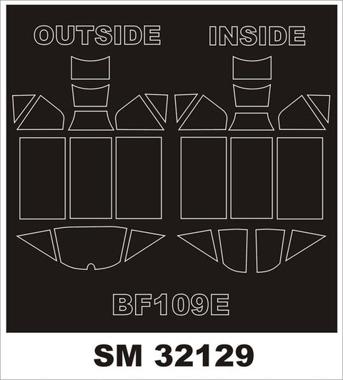 モンテックス SM32129 1/32 Bf 109E-4/7(ドラゴン用) ミニマスク