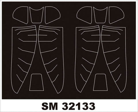 モンテックス SM32133 1/32 P-51D マスタング (タミヤ用) ミニマスク