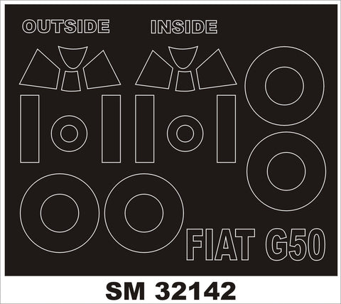 モンテックス SM32142 1/32 フィアット G.50(スペシャルホビー用) ミニマスク