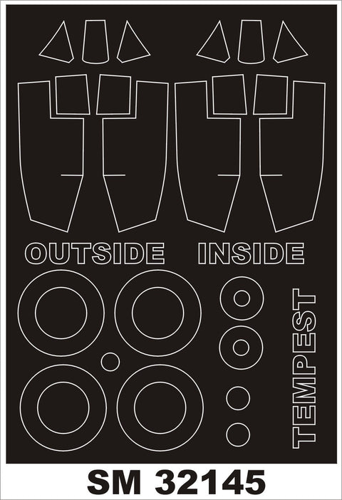 モンテックス SM32145 1/32 ホーカー テンペスト (PCM用) ミニマスク