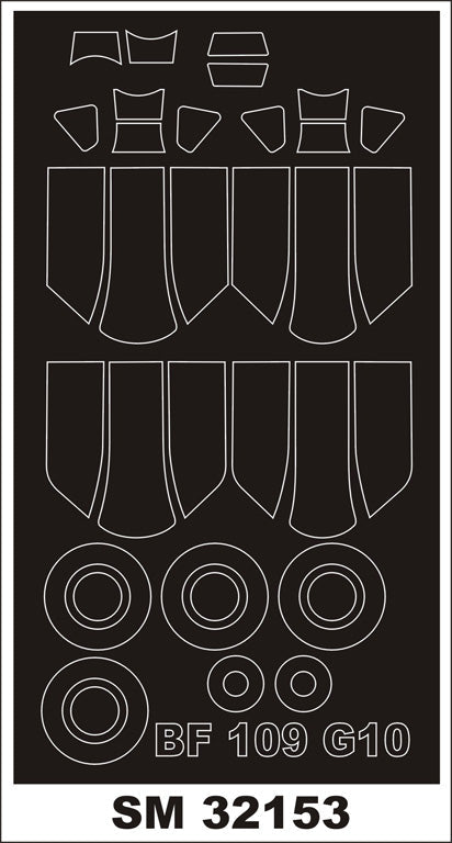 モンテックス SM32153 1/32 Bf 109G-10(レベル用) ミニマスク