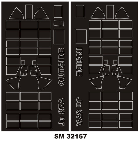 モンテックス SM32157 1/32 Ju 87A (トランぺッター用) ミニマスク