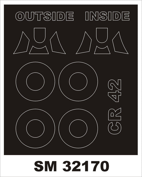 モンテックス SM32170 1/32 フィアット CR-42(シルバーウイングス用) ミニマスク