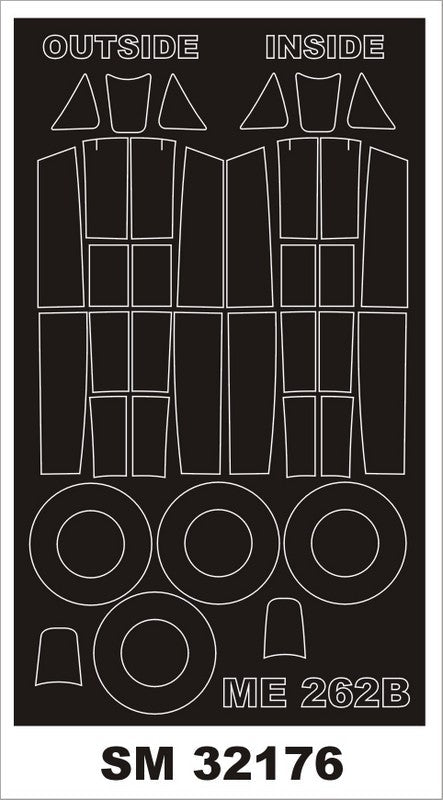 モンテックス SM32176 1/32 Me 262B(レベル用) ミニマスク