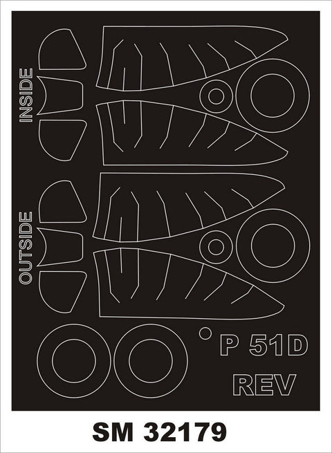 モンテックス SM32179 1/32 P-51D マスタング(レベル用) ミニマスク