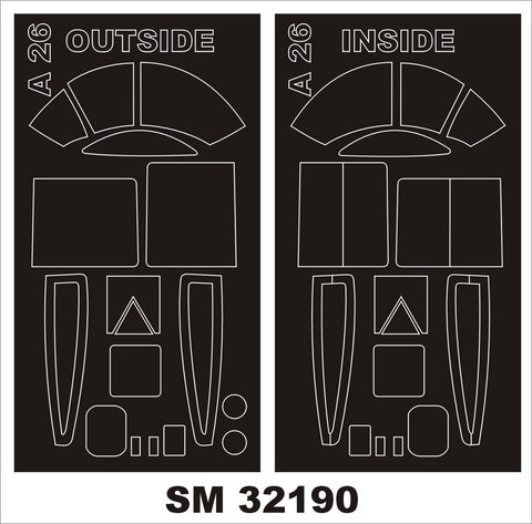 モンテックス SM32190 1/32 A-26 インベーダー(ホビーボス用) ミニマスク
