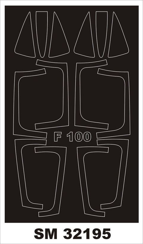 モンテックス SM32195 1/32 F-100F(トランぺッター用) ミニマスク