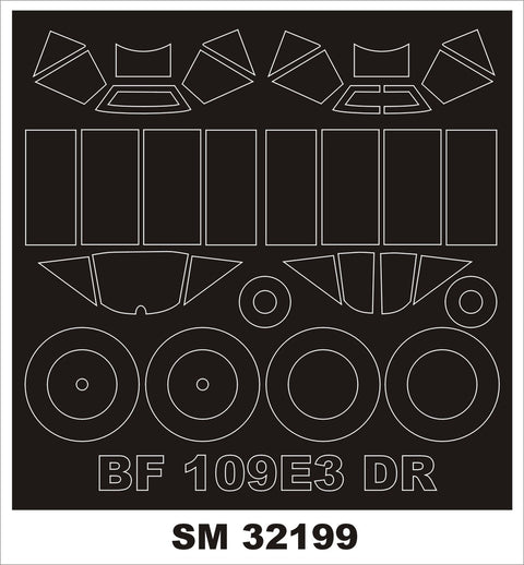 モンテックス SM32199 1/32 BF 109E-3(ホビー2000用) ミニマスク
