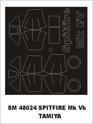 モンテックス SM48024 1/48 スピットファイア Mk Vb(タミヤ用) ミニマスク