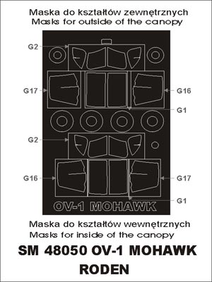 モンテックス SM48050 1/48 OV - 1 モホーク(ローデン用) ミニマスク
