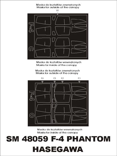 モンテックス SM48059 1/48 F-4 ファントム(ハセガワ用) ミニマスク