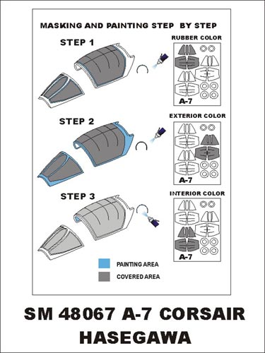 モンテックス SM48067 1/48 A-7 コルセア(ハセガワ用) ミニマスク