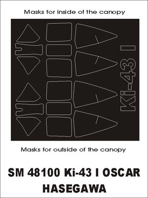モンテックス SM48100 1/48 キ43 I 一式戦闘機(ハセガワ用) ミニマスク