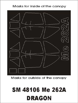 モンテックス SM48106 1/48 Me-262A(ドラゴン用) ミニマスク