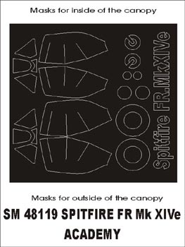 モンテックス SM48119 1/48 スピットファイア FR XIV(アカデミー用) ミニマスク