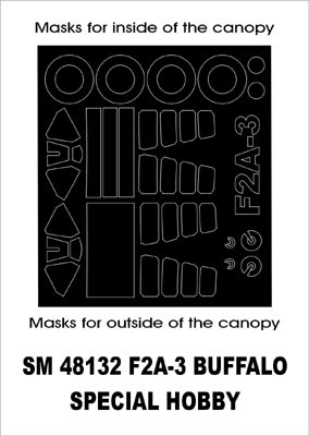 モンテックス SM48132 1/48 F2A3 バッファロー(スペシャルホビー用) ミニマスク