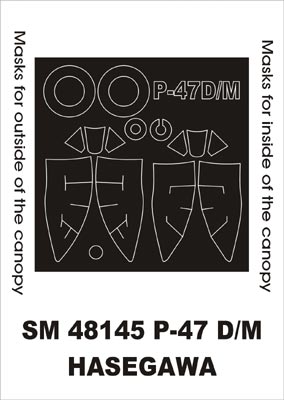 モンテックス SM48145 1/48 P-47D/M(ハセガワ用) ミニマスク