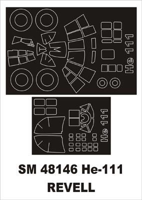 モンテックス SM48146 1/48 He-111(レベル用) ミニマスク