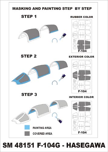 モンテックス SM48151 1/48 F-104(ハセガワ用) ミニマスク