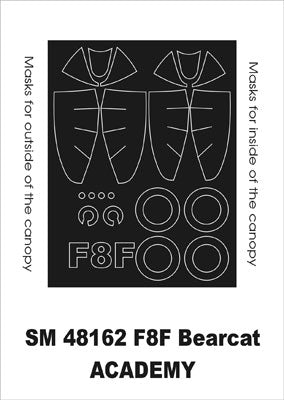 モンテックス SM48162 1/48 F8F ベアキャット(アカデミー用) ミニマスク