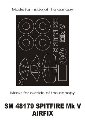 モンテックス SM48179 1/48 スピットファイア Mk V(エアフィックス用) ミニマスク
