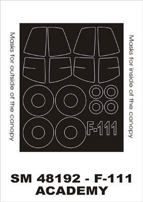 モンテックス SM48192 1/48 F-111(アカデミー用) ミニマスク