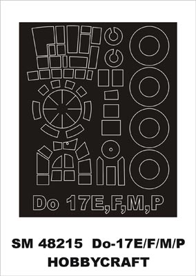 モンテックス SM48215 1/48 Do-17E/F/M/P(ホビークラフト用) ミニマスク