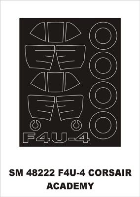 モンテックス SM48222 1/48 F4U-4 コルセア(アカデミー用) ミニマスク