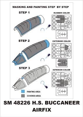 モンテックス SM48226 1/48 H.S.バッカニア(エアフィックス用) ミニマスク