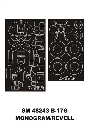 モンテックス SM48243 1/48 B-17G(モノグラム用) ミニマスク
