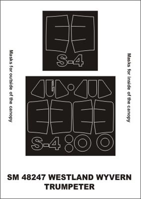 モンテックス SM48247 1/48 ウェストランドワイバーン(トランぺッター用) ミニマスク