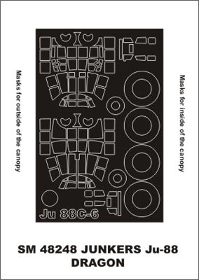 モンテックス SM48248 1/48 Ju 88C-6 ゼストアラー(ドラゴン用) ミニマスク