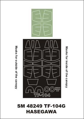 モンテックス SM48249 1/48 TF-104G(ハセガワ用) ミニマスク