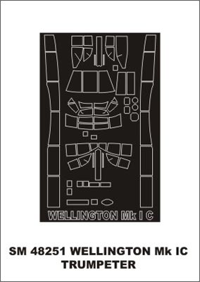 モンテックス SM48251 1/48 ウェリントン IC(トランぺッター用) ミニマスク