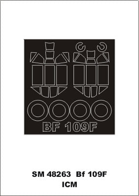 モンテックス SM48263 1/48 Bf 109F(ICM用) ミニマスク