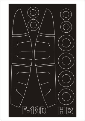 モンテックス SM48274 1/48 F-18D(ホビーボス用) ミニマスク