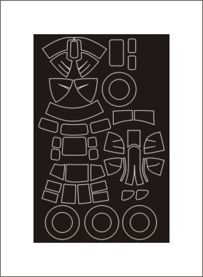 モンテックス SM48293 1/48 バルティモア(クラシックエアフレーム用) ミニマスク