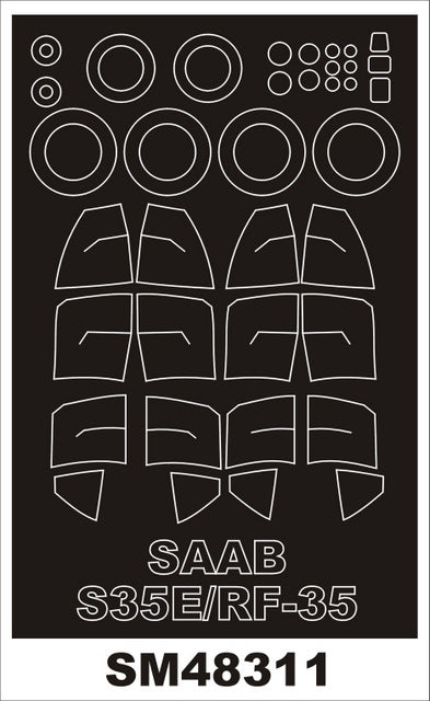モンテックス SM48311 1/48 サーブ S35E/RF-35 (ハセガワ用) ミニマスク
