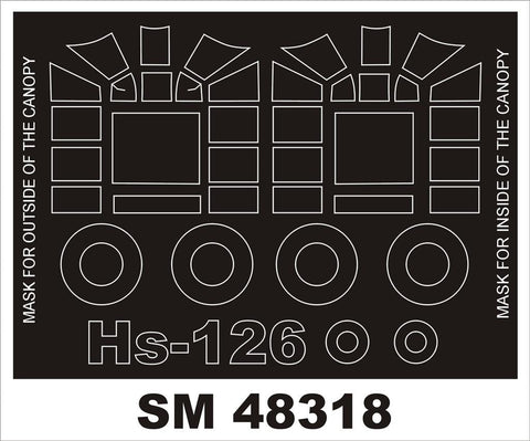 モンテックス SM48318 1/48 ヘンシェル 126(ICM用) ミニマスク
