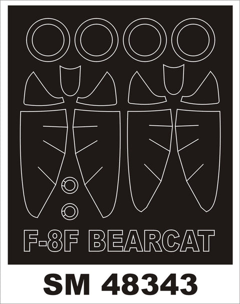 モンテックス SM48343 1/48 F8F ベアキャット(ホビーボス用) ミニマスク