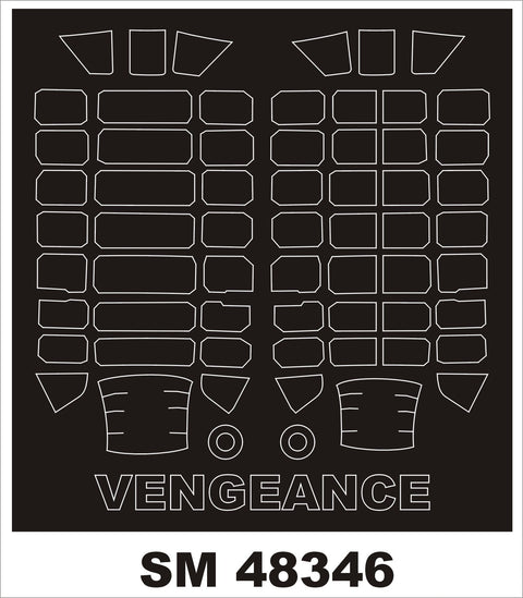 モンテックス SM48346 1/48 ヴァルティー ヴェンジェンス(AZモデル用) ミニマスク