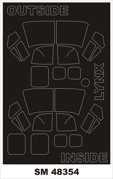 モンテックス SM48354 1/48 ウェストランド リンクス(エアフィックス用) ミニマスク
