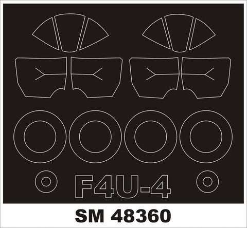 モンテックス SM48360 1/48 F4U-4 コルセア(ホビーボス用) ミニマスク