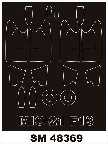 モンテックス SM48369 1/48 MiG-21F-13 (トランぺッター用) ミニマスク